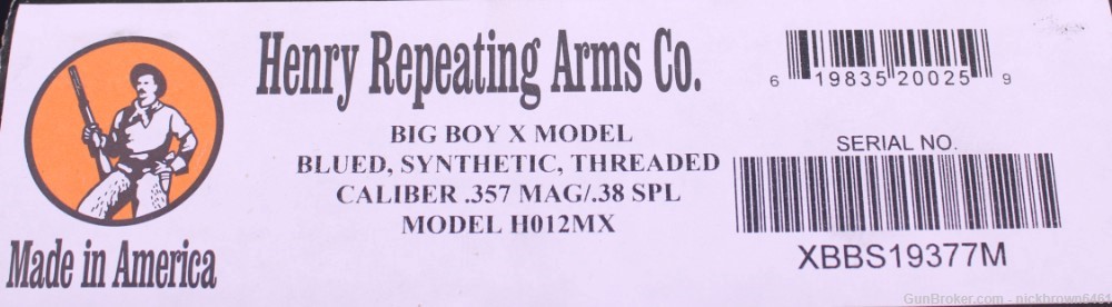 NEW IN BOX HENRY BIG BOY X MODEL 357 MAG THREADED BARREL H012MX-img-33