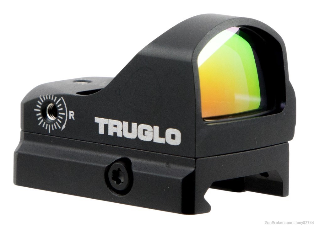 TruGlo TG8100B Tru•Tec Micro Matte Black 23x17mm 3 MOA Red Dot Reticle-img-0