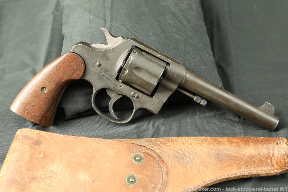 US Army WWI Colt Model 1917 M1917 .45 ACP 5.5” 6 Shot Revolver MFD 1918 C&R-img-26