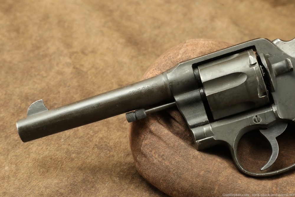 US Army WWI Colt Model 1917 M1917 .45 ACP 5.5” 6 Shot Revolver MFD 1918 C&R-img-5