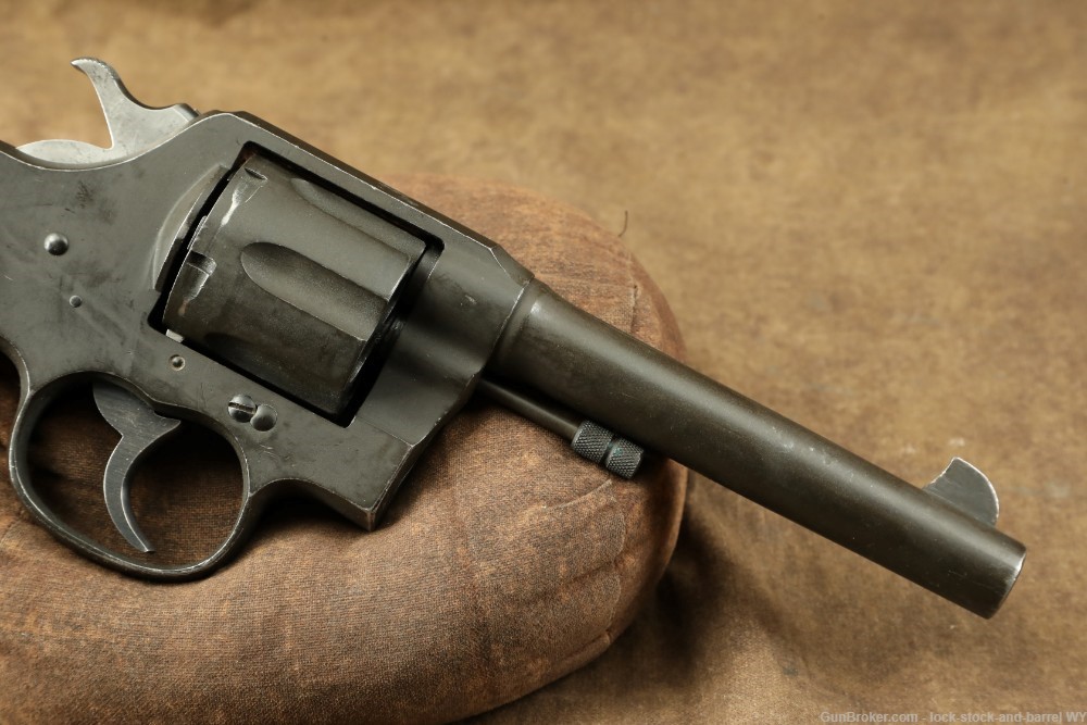 US Army WWI Colt Model 1917 M1917 .45 ACP 5.5” 6 Shot Revolver MFD 1918 C&R-img-3