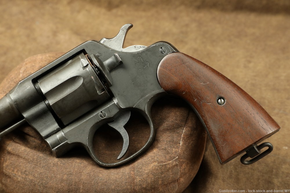 US Army WWI Colt Model 1917 M1917 .45 ACP 5.5” 6 Shot Revolver MFD 1918 C&R-img-6