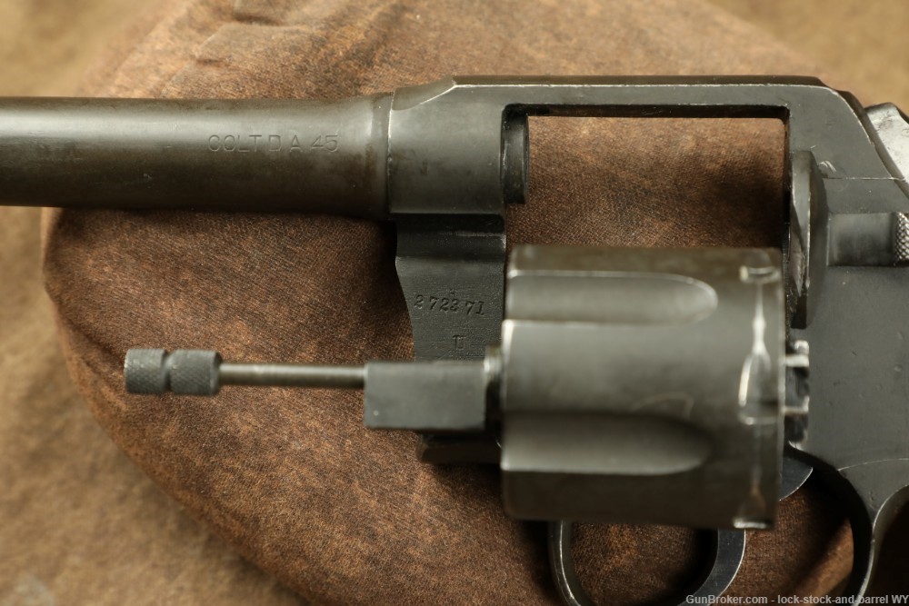 US Army WWI Colt Model 1917 M1917 .45 ACP 5.5” 6 Shot Revolver MFD 1918 C&R-img-23