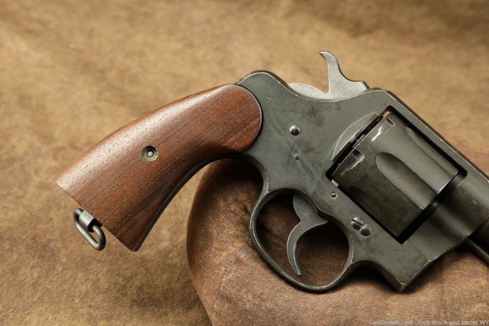 US Army WWI Colt Model 1917 M1917 .45 ACP 5.5” 6 Shot Revolver MFD 1918 C&R-img-2