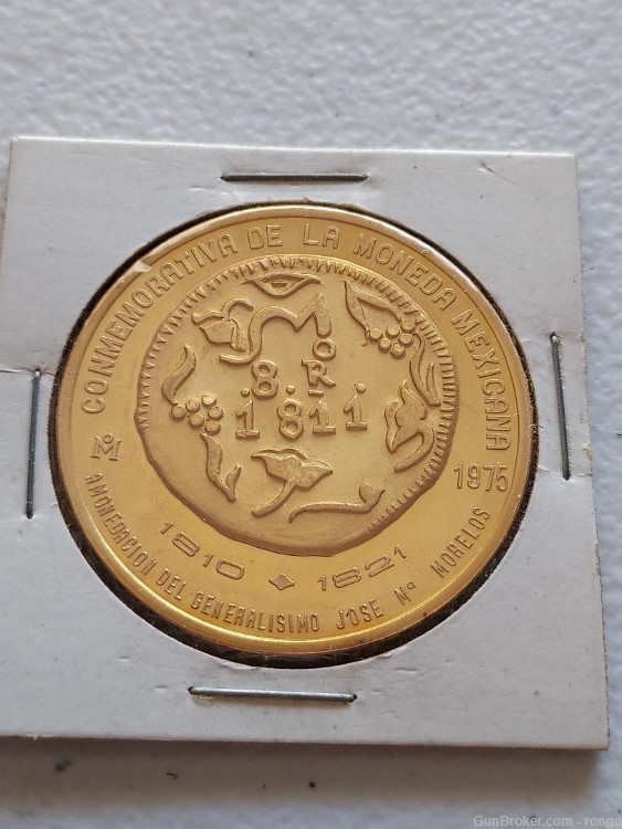1975 50 peso GOLD NICE UNC COIN**COMMEMORATIVE ISSUE 50 GOLD PESO COIN**-img-1