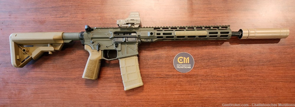 CM15 300 Blackout 14.5" P&W to 16" Rifle Cobalt Kinetics Green and Coyote -img-12