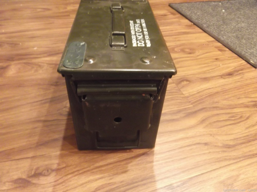 Military Surplus .50 + .30 Caliber Ammo Can Steel ODG-img-0
