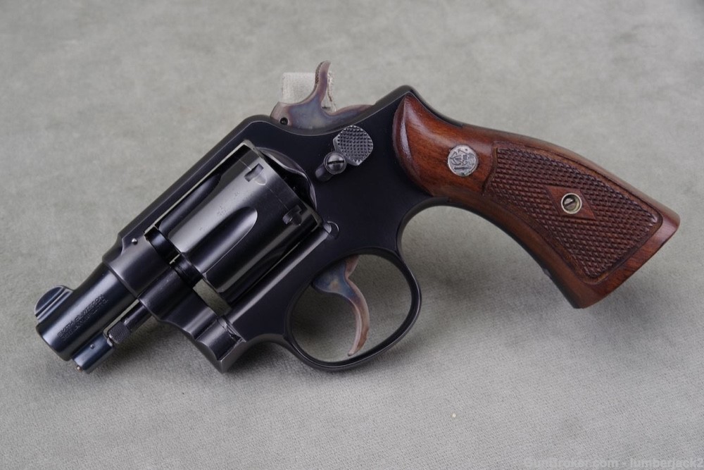 Excellent 1949 Smith & Wesson M&P Pre Model 10 with Original Box-img-33
