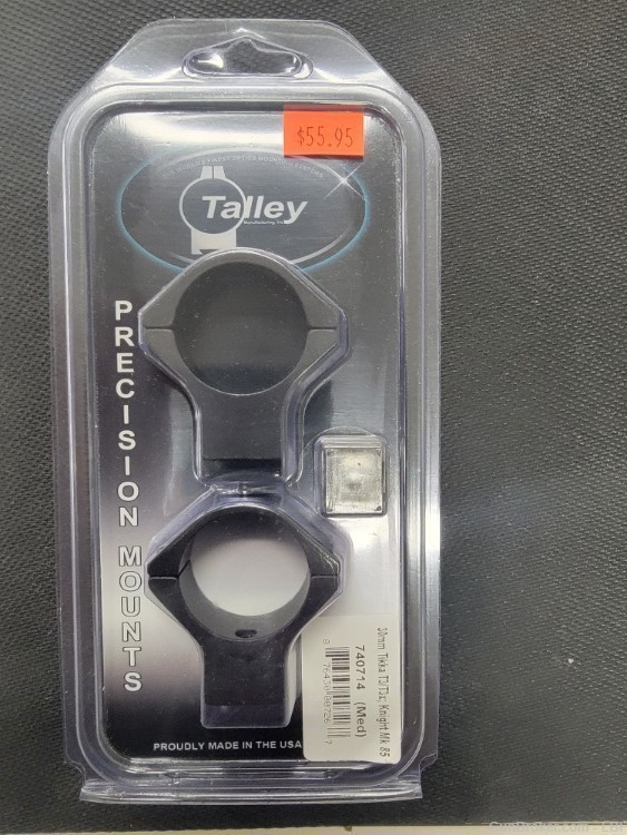 Talley Tikka T3/T3x 30mm Scope Rings. Medium Height. -img-0