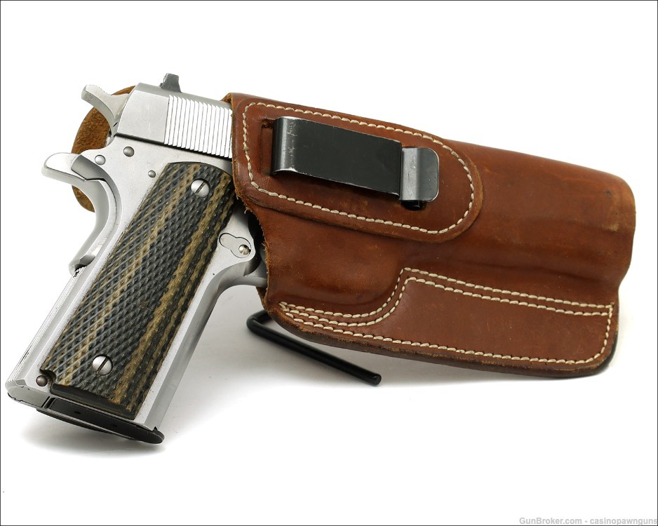 REMINGTON 1911 R1S Stainless .45 ACP Full Size Pistol w/ 4 Mags & Holster-img-4