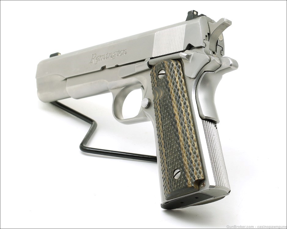 REMINGTON 1911 R1S Stainless .45 ACP Full Size Pistol w/ 4 Mags & Holster-img-2