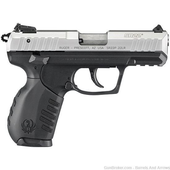 Ruger 3607 SR22 Standard Semi Auto Pistol 22 LR, 3.5 in, Poly Grp, 10+1 Rnd-img-0