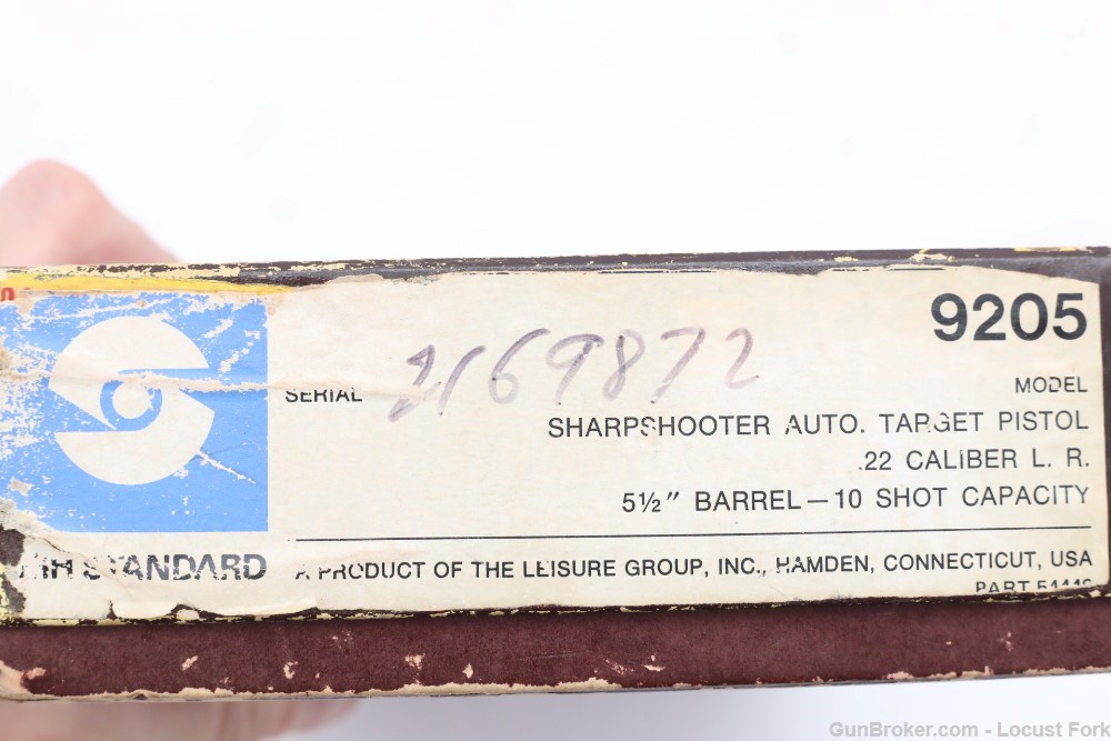 High Standard 103 Sharpshooter Sport King 22lr 5.5" Factory Box Pre1963 C&R-img-38