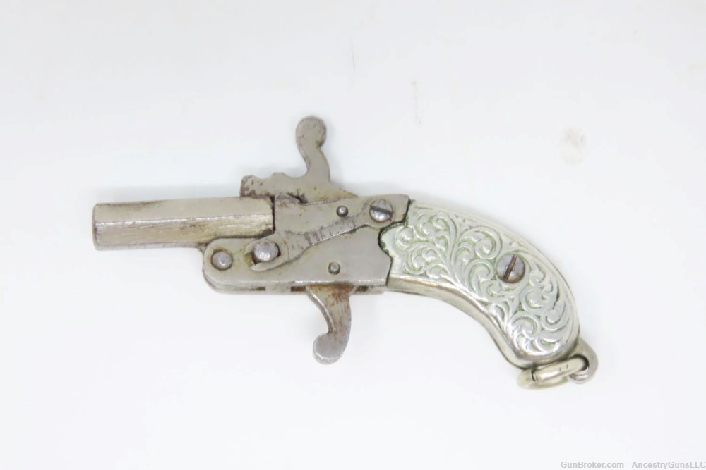 AUSTRIAN MADE “Original Berloque Pistolchen” MINIATURE 2mm PINFIRE Pistol  -img-6