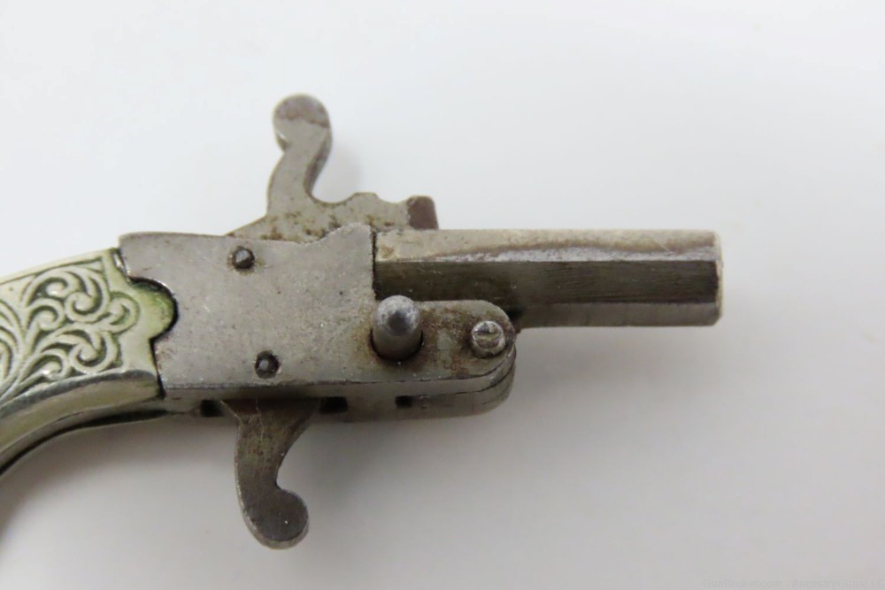 AUSTRIAN MADE “Original Berloque Pistolchen” MINIATURE 2mm PINFIRE Pistol  -img-4