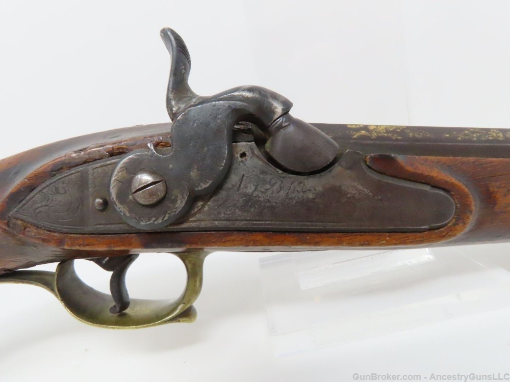 Circa 1720s DUTCH Pistol by NICOLAS JAMPSIN BOSSET A LIEGE .62 Cal Antique-img-3