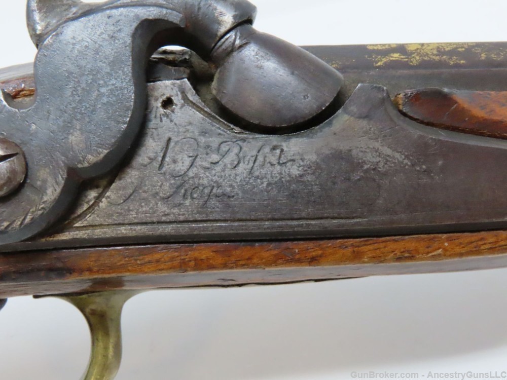 Circa 1720s DUTCH Pistol by NICOLAS JAMPSIN BOSSET A LIEGE .62 Cal Antique-img-12