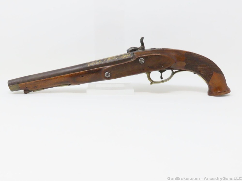 Circa 1720s DUTCH Pistol by NICOLAS JAMPSIN BOSSET A LIEGE .62 Cal Antique-img-13