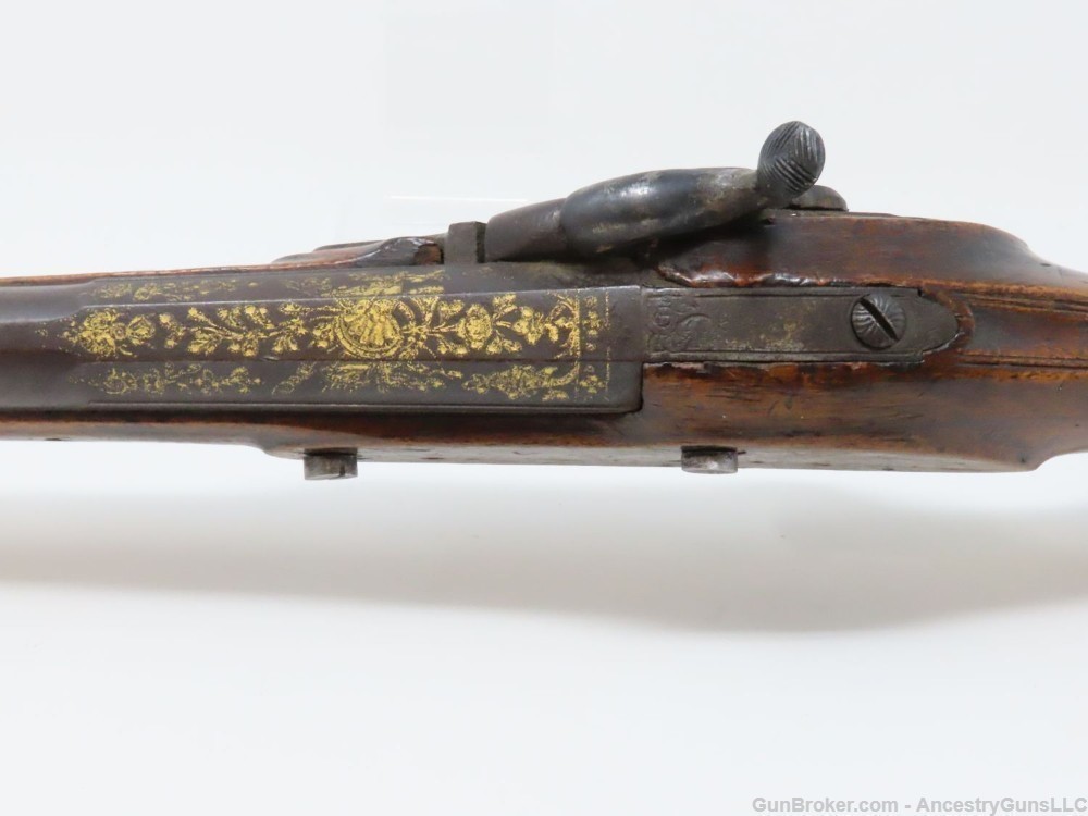 Circa 1720s DUTCH Pistol by NICOLAS JAMPSIN BOSSET A LIEGE .62 Cal Antique-img-10