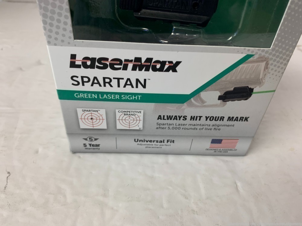 LaserMax Spartan Green Laser Sight Universal Fit -img-2