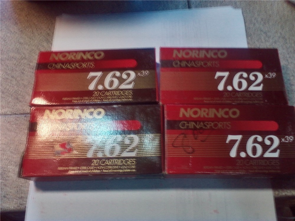 Norinco Chinasports 7.62x39 124 gr. Soft point ammo-img-0