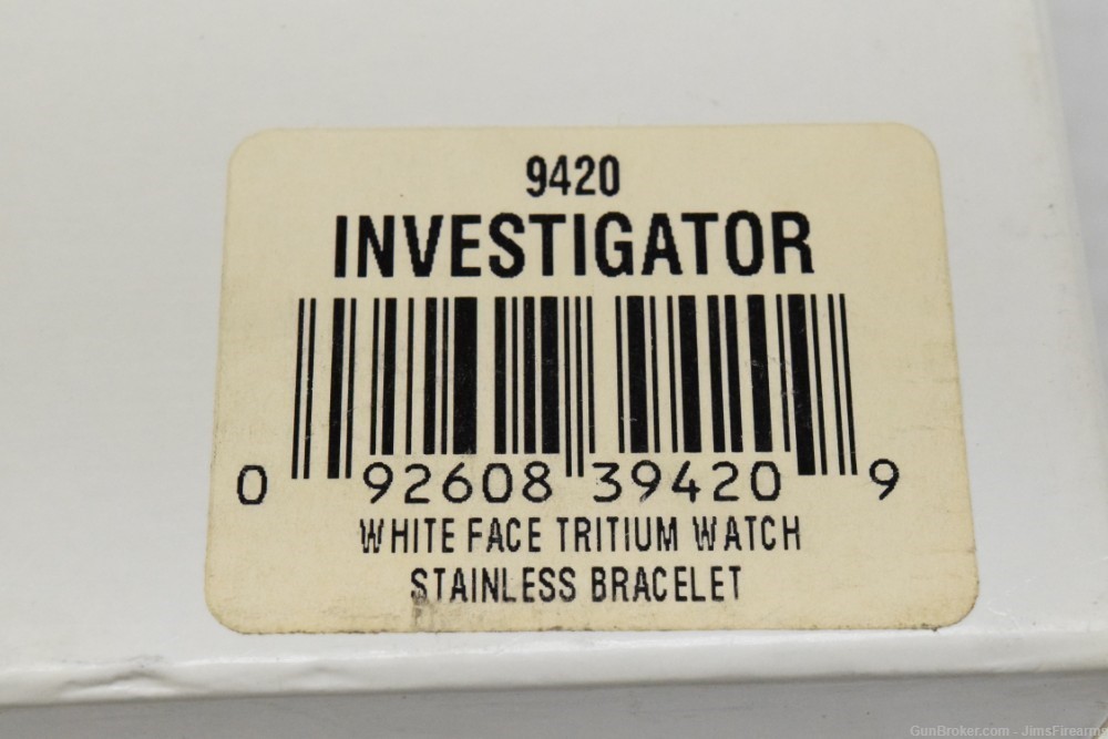NEW IN BOX - ASP WATCH INVESTIGATOR WHITE FACE S/S - WAREHOUSE FIND -img-4