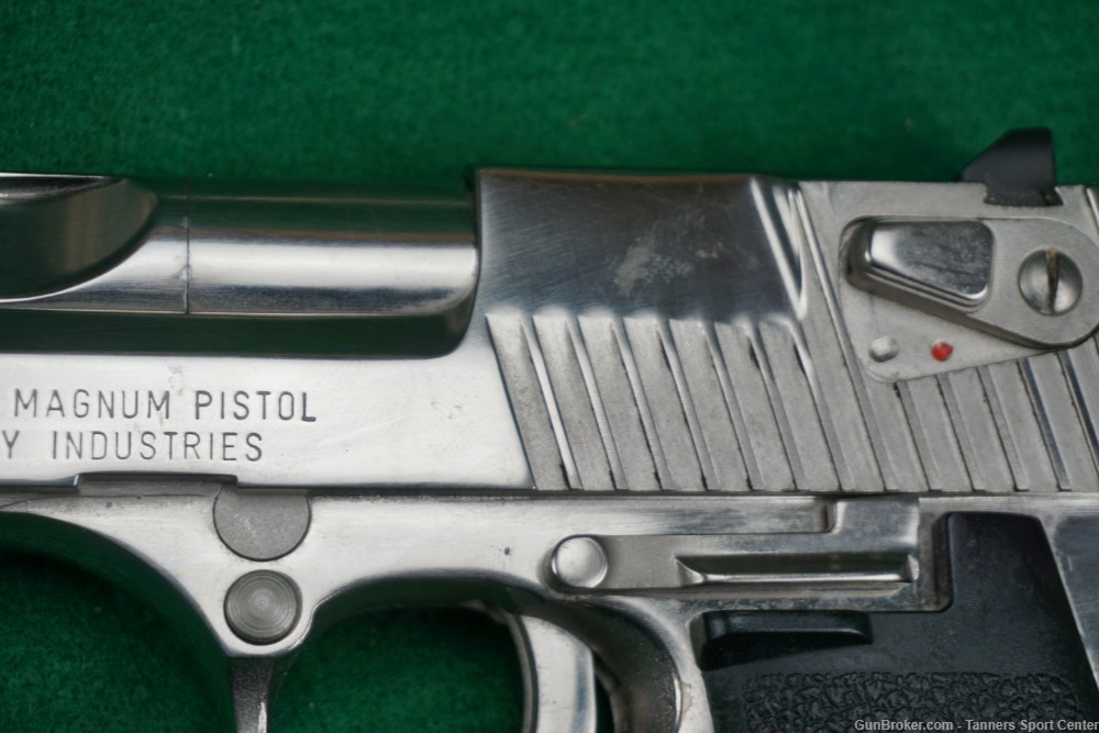 Early Factory Bright Nickel IMI Magnum Research Desert Eagle Mark VII 44mag-img-4