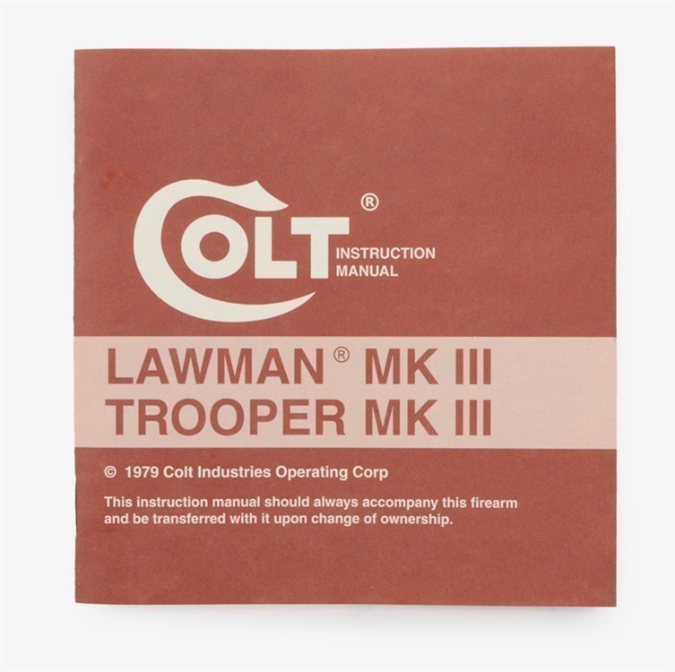 Colt Lawman MKIII 1979 Manual Plus More-img-1