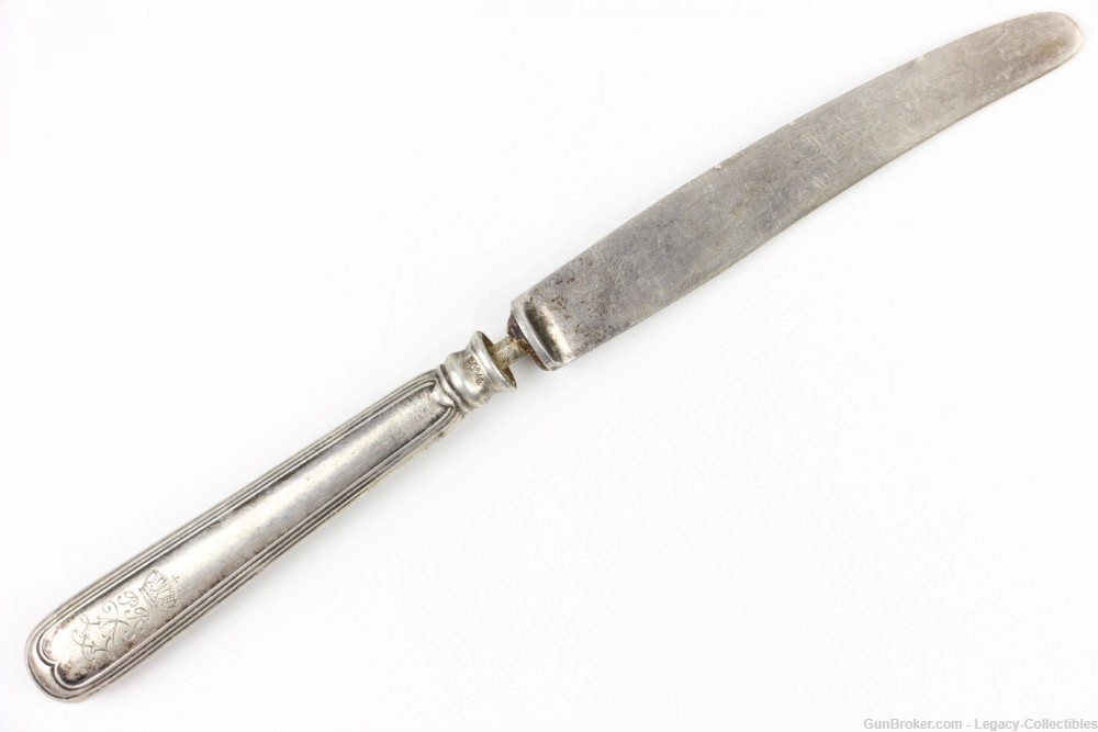 WW1 Imperial German Custom Engraved Utensil Set: Knives & Fork-img-22