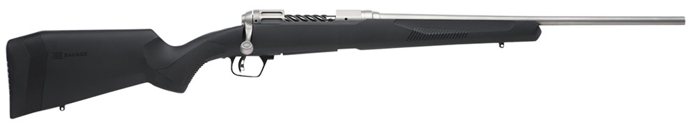 Savage 308 Win 4+1, 20 Barrel, Stainless, Black Synthetic RH Stock-img-0