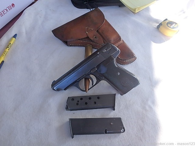 32 GERMAN 32 AUTO J.P. SHUER & SON AND HOLSTER 2 MAGS-img-0
