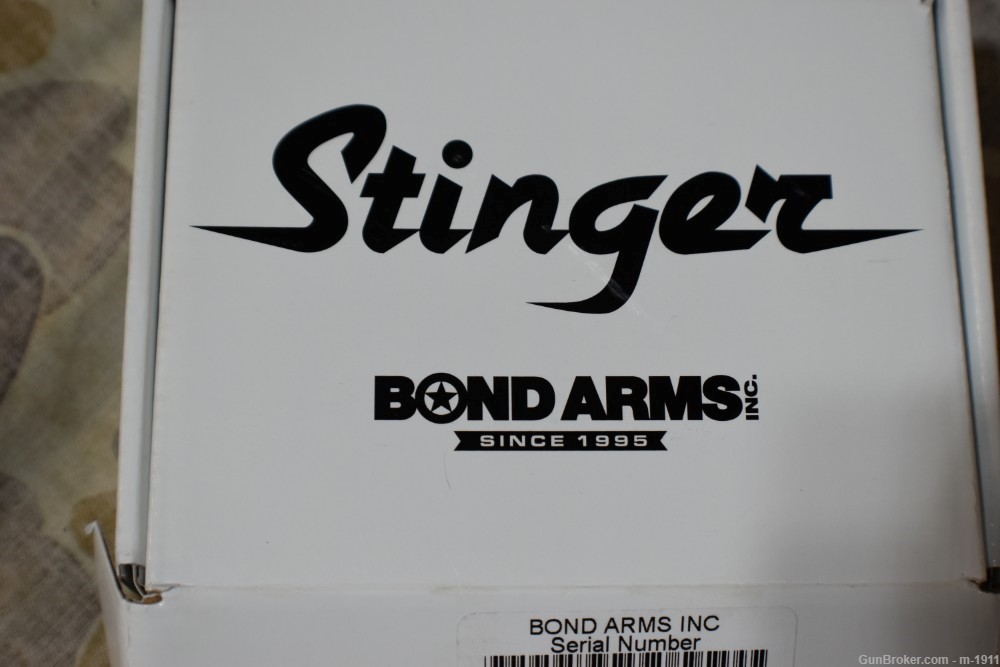 BOND ARMS "STINGER" DERRINGER PISTOL 9MM LUGER, LNIB STAINLESS, NR-img-2