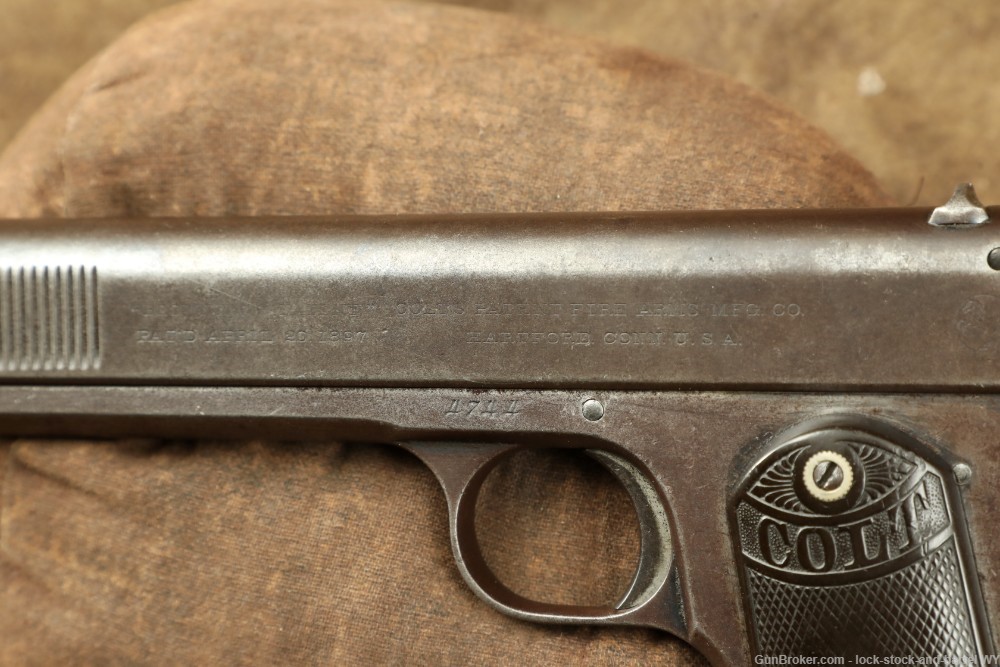 Colt Model 1902 Sporting Spur Hammer .38 ACP Semi-Automatic Pistol 1903 C&R-img-21