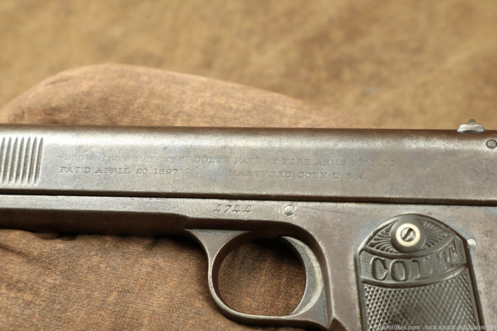 Colt Model 1902 Sporting Spur Hammer .38 ACP Semi-Automatic Pistol 1903 C&R-img-22