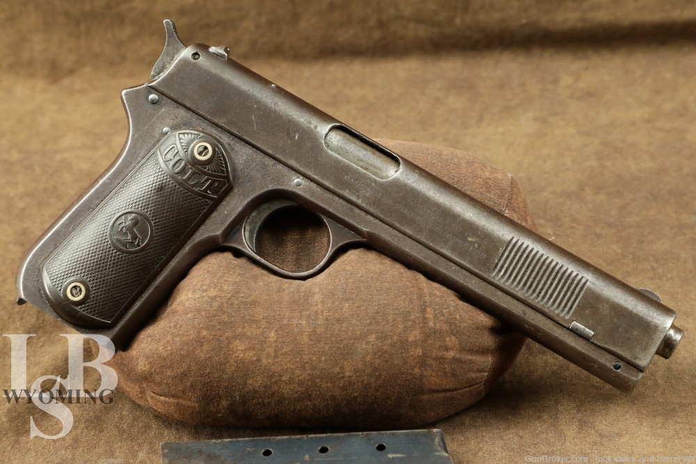 Colt Model 1902 Sporting Spur Hammer .38 ACP Semi-Automatic Pistol 1903 C&R-img-0