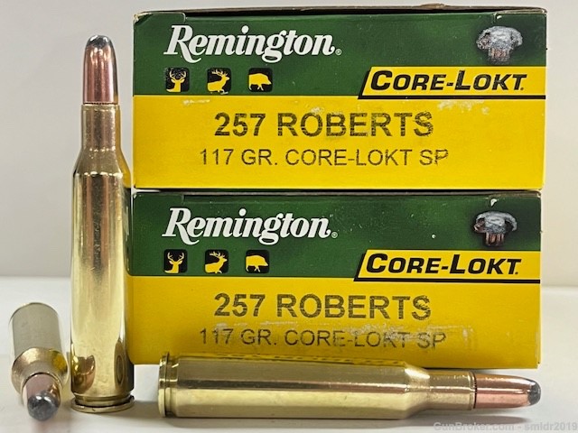 40 Rds Remington 257 Roberts 117gr Core-Lokt SP Factory New Production!-img-0