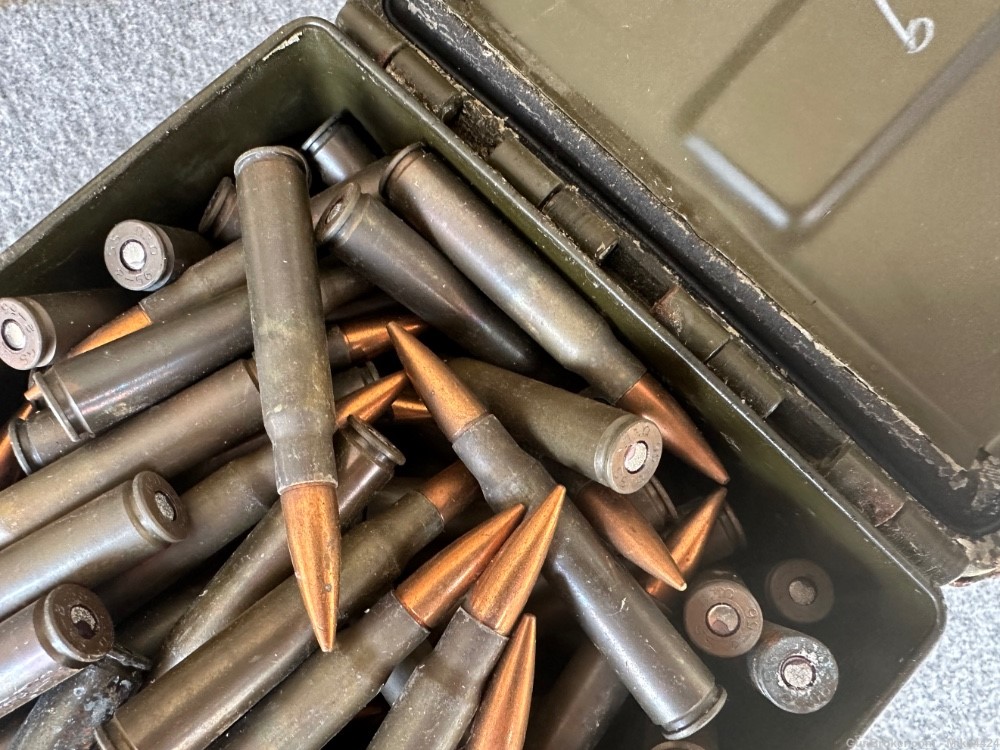 36lbs-Israeli Surplus 8mm Mauser Steel Case Ammunition-In Ammo Can-img-3