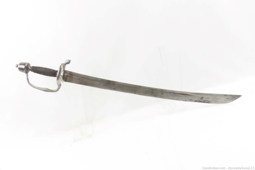 1700s/1800s Martial Sword with Etched Blade 23 ¾” Sharp Sword Possibly Impo-img-1