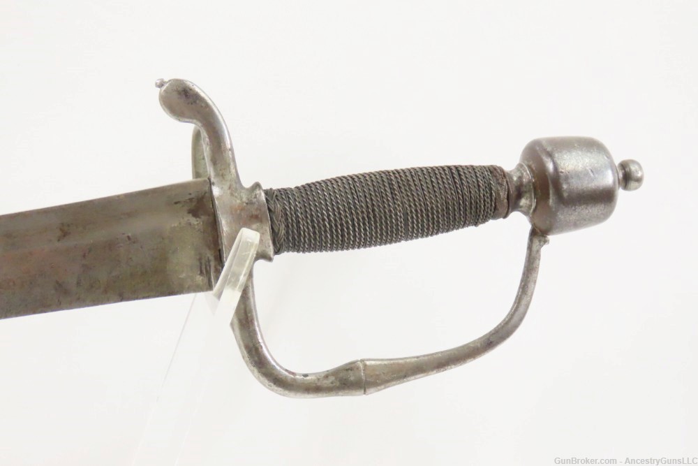 1700s/1800s Martial Sword with Etched Blade 23 ¾” Sharp Sword Possibly Impo-img-11
