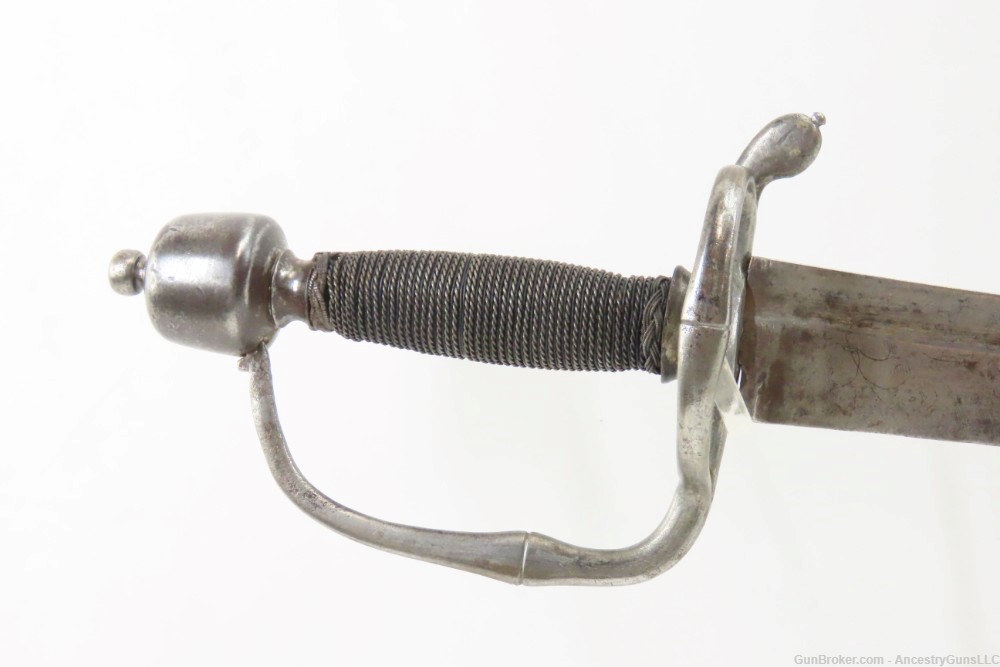 1700s/1800s Martial Sword with Etched Blade 23 ¾” Sharp Sword Possibly Impo-img-2