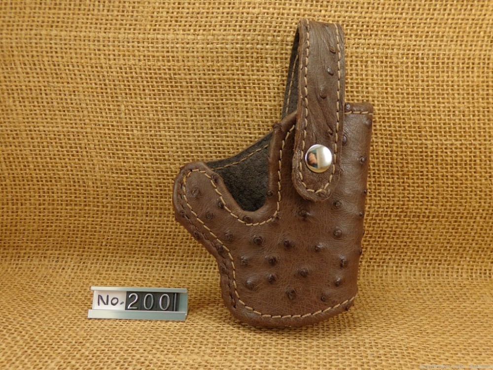 1911 Leather Holster Genuine Ostrich Skin-img-0