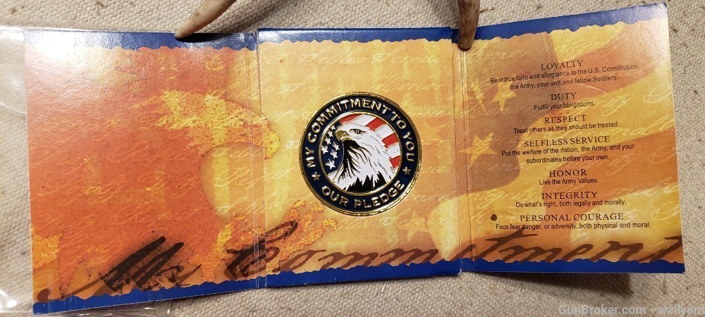 2 National Guard Coins Military Flag Eagle Pledge-img-1