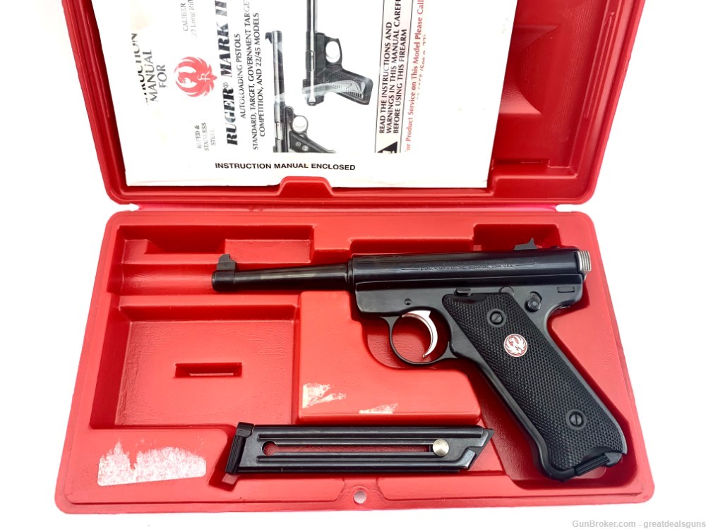 Ruger mark II Semi Automatic Pistol Cal: 22lr 5.0 -img-2