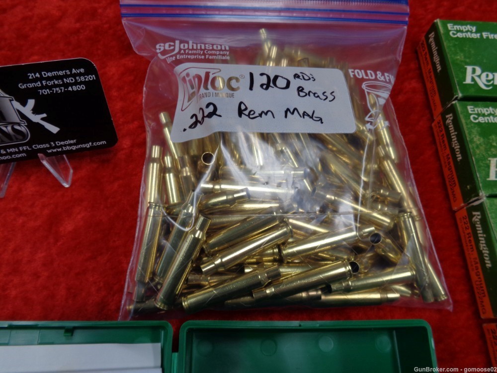 300 Brass RCBS FL Die Set Dies 222 Remington Magnum Rem Mag Box Unprimed -img-10