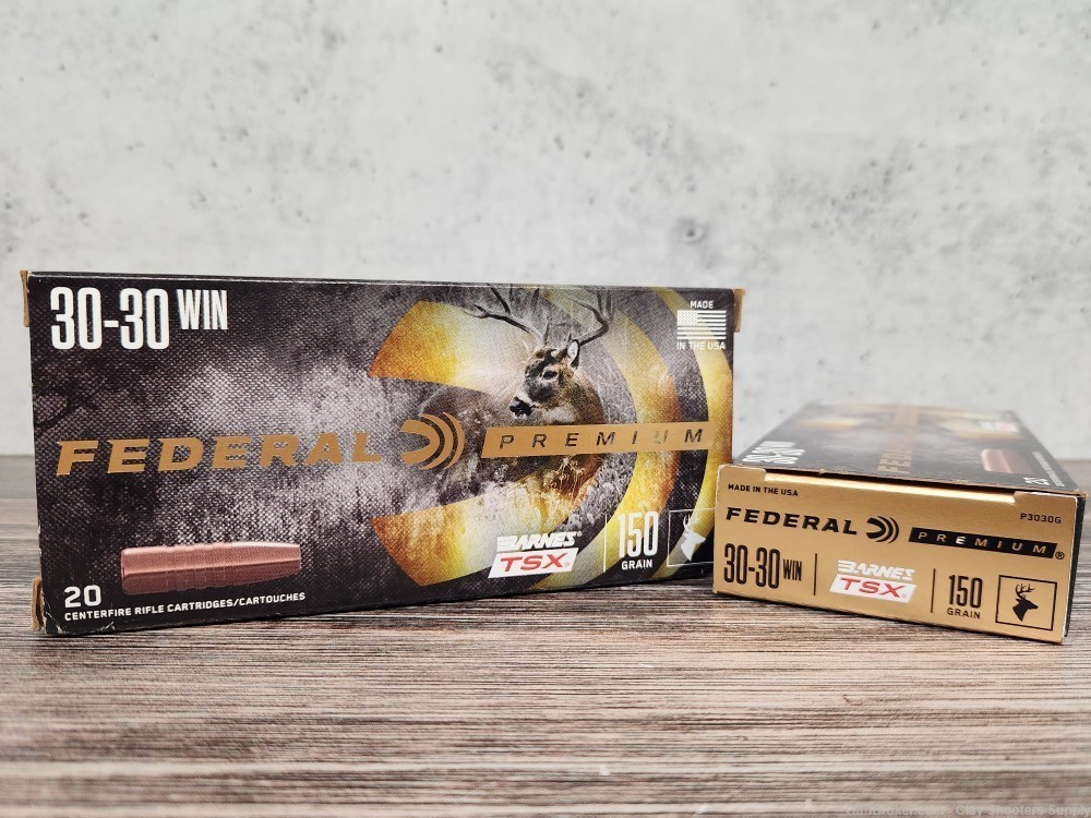 Federal .30-30 150gr Barnes TSX Lead Free 40rds (2 boxes of 20)-img-0