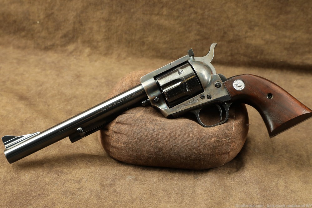 Colt New Frontier Single Action Army SAA .45 Colt 7.5" Revolver C&R 1970-img-4