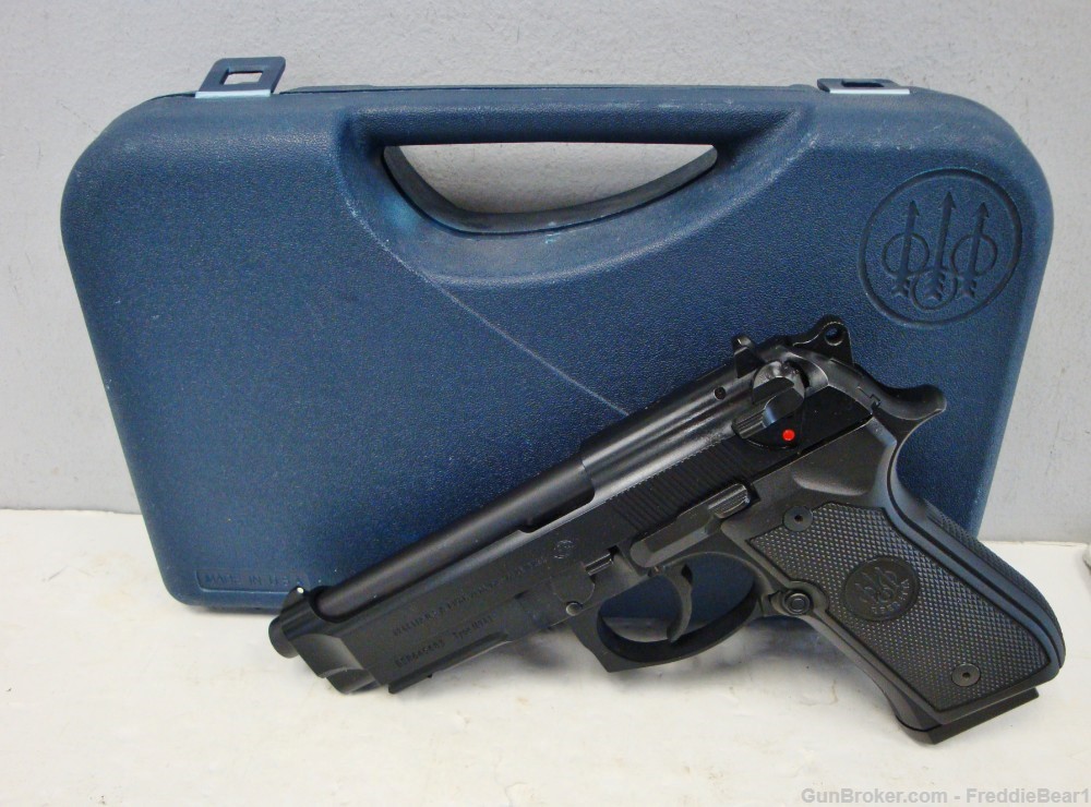 Beretta 92FS M9A1 9mm Pistol Blue Like New in Box -img-0