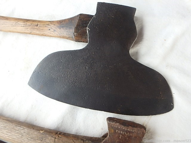 3 LARGE ANTIQUE AXE HEADS SUPER NEAT ABE LINCOLN STYLE ?-img-1