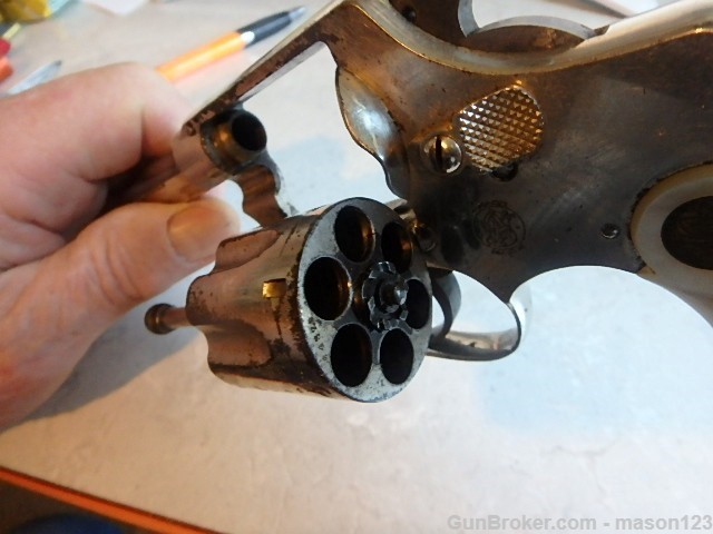 32 LONG NICKELD SMITH AND WESSON PEARL GRIPS 5 SCREW-img-14