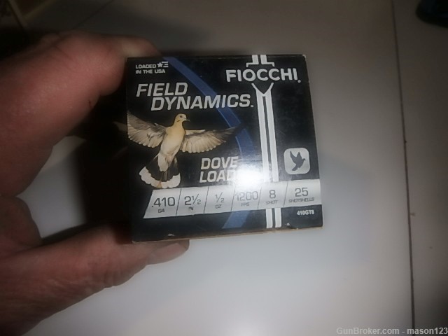 FULL NEAT FIOCCHI DOVE BOX IN 410 8 SHOT2-1/2 INCH-img-4
